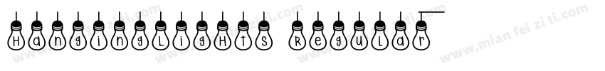 HangingLights Regular字体转换